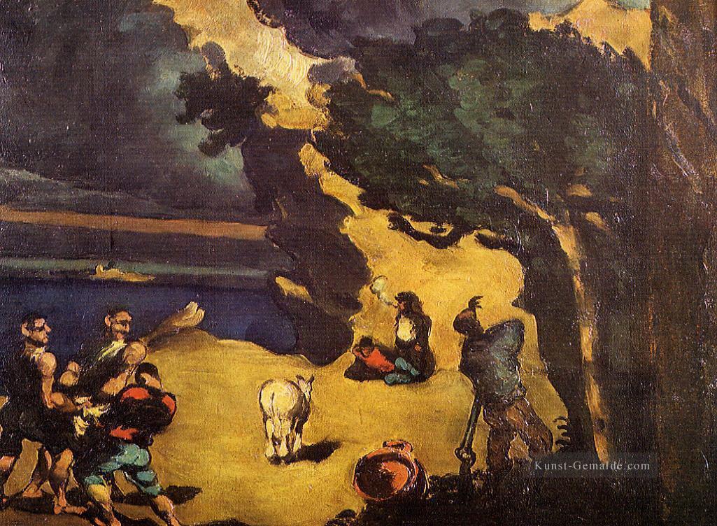 Die Räuber und der Esel Paul Cezanne Ölgemälde